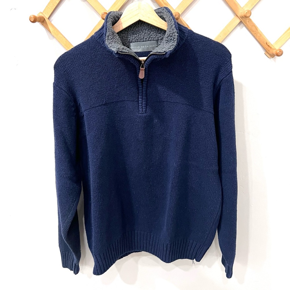 Oscar De La Renta Sweater Quarter Zip